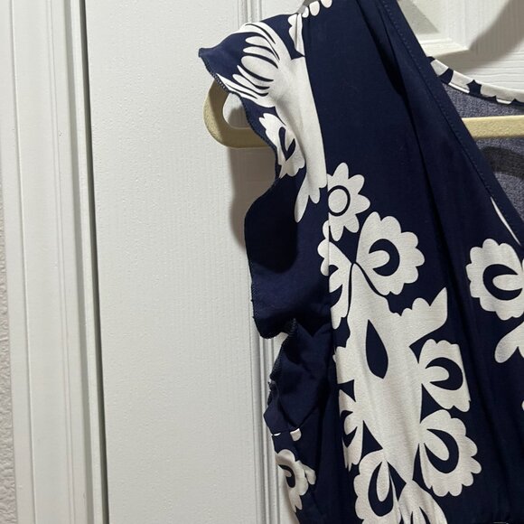 Shein Blue and White Maxi Dress- Medium - Picture 2 of 5